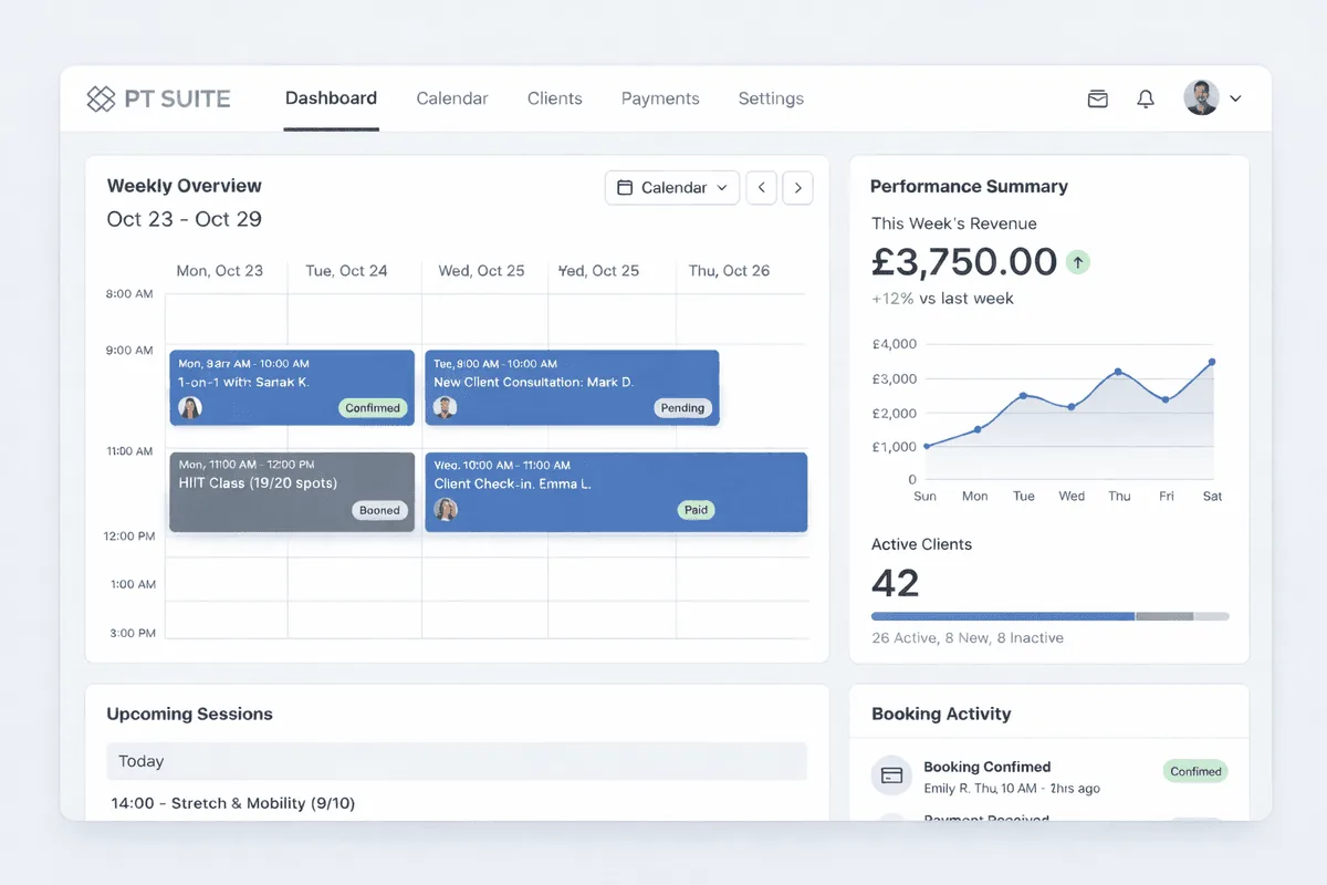 PT Suite Dashboard for CrossFit Coaches